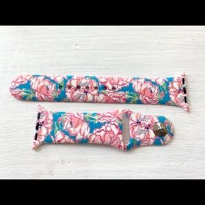 Lilly Pulitzer inspired floral Apple Watch band
